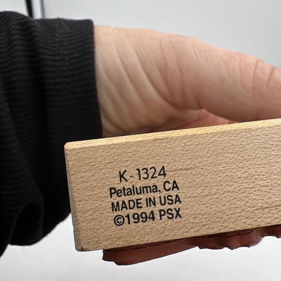 Red Cardinal Bird Holly Berries Winter Christmas Rubber Stamp PSX K-1324 1994 - Picture 3 of 9